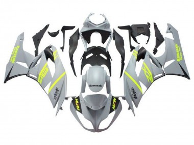 Grey Yellow Black 2009-2012 Kawasaki ZX6R Motorcycle Fairings