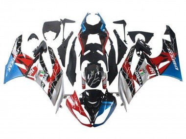 Blue Red Glossy Black Silver 2009-2012 Kawasaki ZX6R Motorcycle Fairings