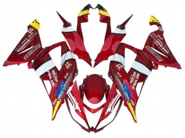 Red Yellow White Blue 2013-2018 Kawasaki ZX6R Motorcycle Fairings