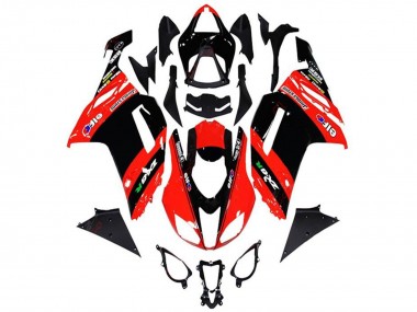 Red Black Elf 2013-2018 Kawasaki ZX6R Motorcycle Fairings