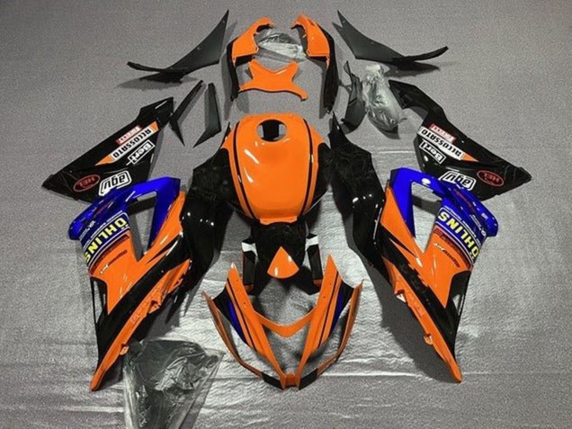 Orange Blue Black 2013-2018 Kawasaki ZX6R Motorcycle Fairings