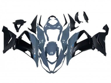 Grey Matte Black 2013-2018 Kawasaki ZX6R Motorcycle Fairings