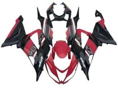 Red Black White 2013-2018 Kawasaki ZX6R Motorcycle Fairings