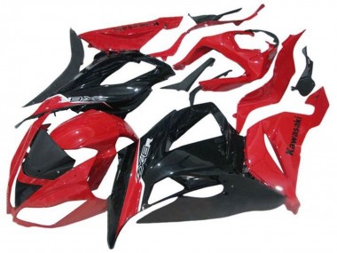 Red Glossy Black 2013-2018 Kawasaki ZX6R Motorcycle Fairing