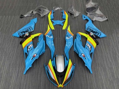 Light Blue Yellow Orange Black Silver 2013-2018 Kawasaki ZX6R Motorcycle Fairings