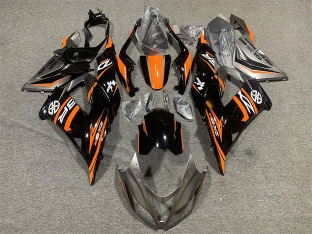 Orange Glossy Black 2013-2018 Kawasaki ZX6R Motorcycle Fairing