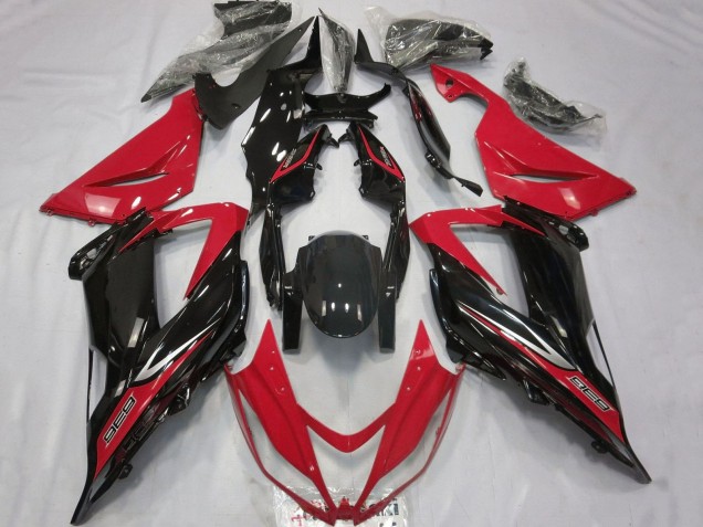 Red Glossy Black 2013-2018 Kawasaki ZX6R Motorcycle Fairings