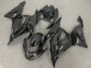 Glossy Black Matte Black 2013-2018 Kawasaki ZX6R Bike Fairings