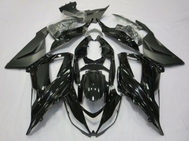 Glossy Black Matte Black 2013-2018 Kawasaki ZX6R Motorcycle Fairing