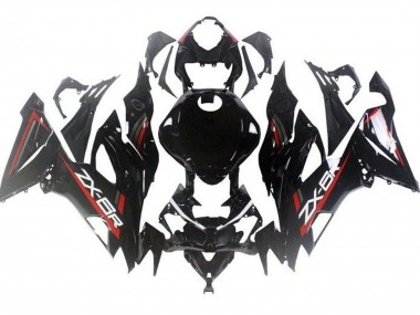 Glossy Black Red 2019-2022 Kawasaki ZX6R Motorcycle Fairings