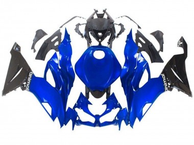 Blue Glossy Black 2019-2022 Kawasaki ZX6R Motorcycle Fairings