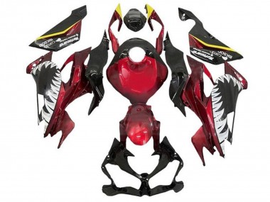 Candy Red Yellow White Shark 2019-2022 Kawasaki ZX6R Motorcycle Fairings