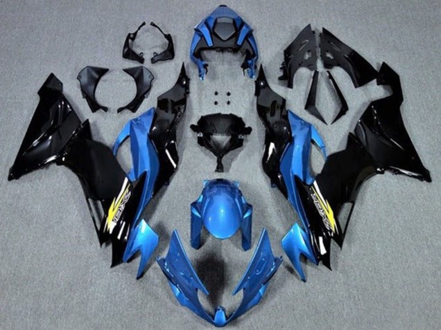 Blue Glossy Black Yellow 2019-2022 Kawasaki ZX6R Motorcycle Fairings