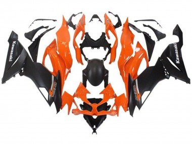 Orange Matte Black 2019-2022 Kawasaki ZX6R Motorcycle Fairing