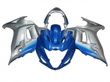 Blue Silver 2008-2013 Suzuki GSX650F Motorcycle Fairings