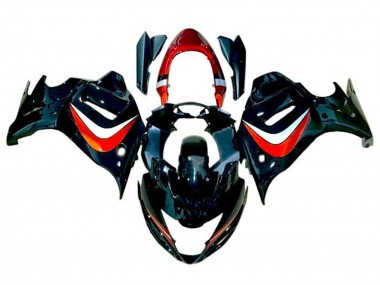 Black Candy Orange Silver 2008-2013 Suzuki GSX650F Motorcycle Fairings