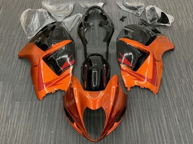 Orange Black Red 1996-2007 Suzuki GSXR 1300 Hayabusa Motorcycle Fairings