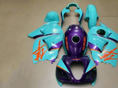 Matte Purple Orange Blue 1996-2007 Suzuki GSXR 1300 Hayabusa Motorcycle Fairings