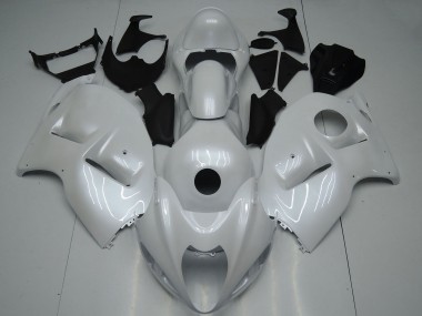 Pearl White 1996-2007 Suzuki GSXR 1300 Hayabusa Motorcycle Fairings