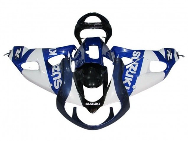 White Blue Black 1998-2003 Suzuki TL1000R Motorcycle Fairings