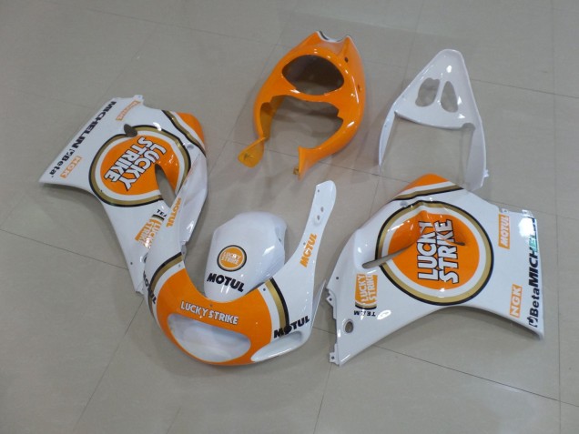 White Orange Lucky Strike Motul 1991-1996 Suzuki RGV250 VJ22 Motorcycle Fairings