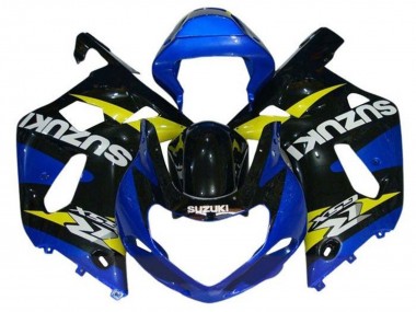 Blue Yellow Black 2000-2002 Suzuki GSXR1000 Motorcycle Fairings