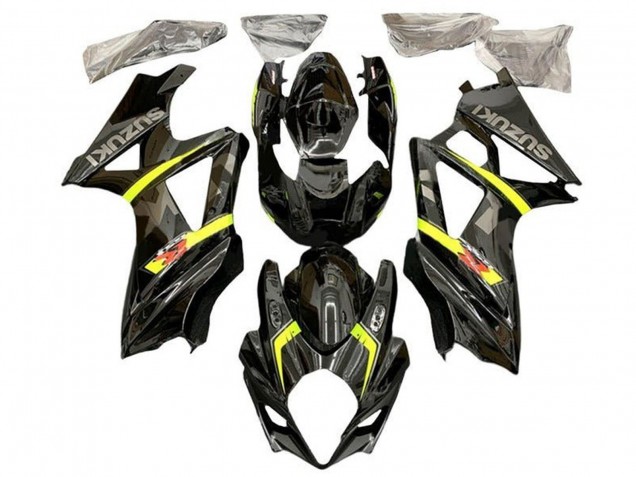 Black Yellow Grey 2005-2006 Suzuki GSXR 1000 Motorcycle Fairings