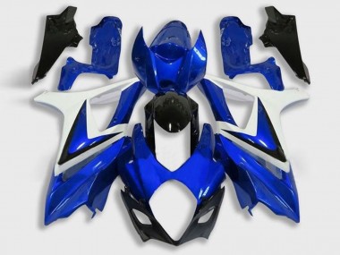 White Blue Black 2005-2006 Suzuki GSXR 1000 Motorcycle Fairing