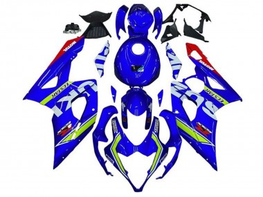 Blue Green White Red 2005-2006 Suzuki GSXR 1000 Motorcycle Fairings