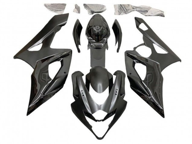 Glossy Black Half Matte Black 2005-2006 Suzuki GSXR 1000 Motorcycle Fairings