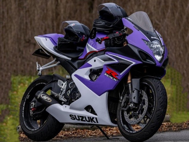 Purple White 2005-2006 Suzuki GSXR 1000 Motorcycle Fairings