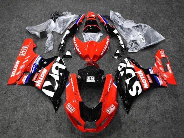 Red White Blue Black Motul 2017-2025 Suzuki GSXR1000 Motorcycle Fairings