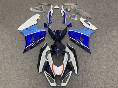 White Triple Blue Red 2017-2025 Suzuki GSXR1000 Motorcycle Fairings