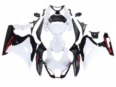 White Black Red 2017-2025 Suzuki GSXR1000 Motorcycle Fairings