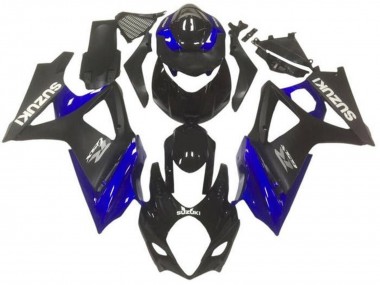 Glossy Black Matte Black Blue Grey 2007-2008 Suzuki GSXR 1000 Motorcycle Fairings