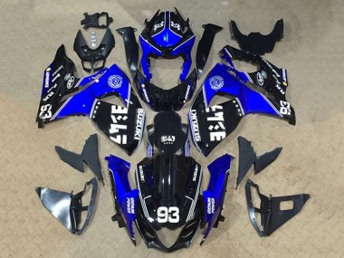 Black Blue White 93 2009-2016 Suzuki GSXR 1000 Motorcycle Fairings
