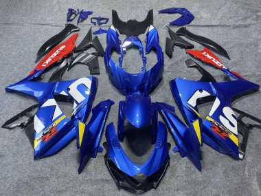 Blue Red White Yellow 2009-2016 Suzuki GSXR 1000 Motorcycle Fairings