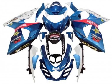 White Light Blue Red Yellow Rockstar 2009-2016 Suzuki GSXR 1000 Motorcycle Fairings