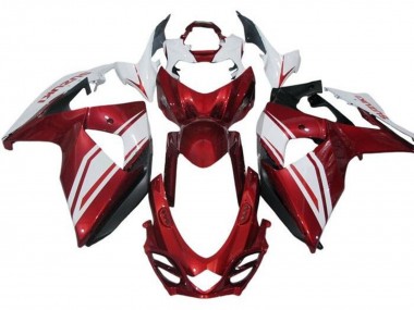 White Red 2009-2016 Suzuki GSXR 1000 Motorcycle Fairings