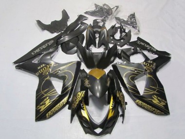 Black Gold Tribal 2009-2016 Suzuki GSXR 1000 Motorcycle Fairings