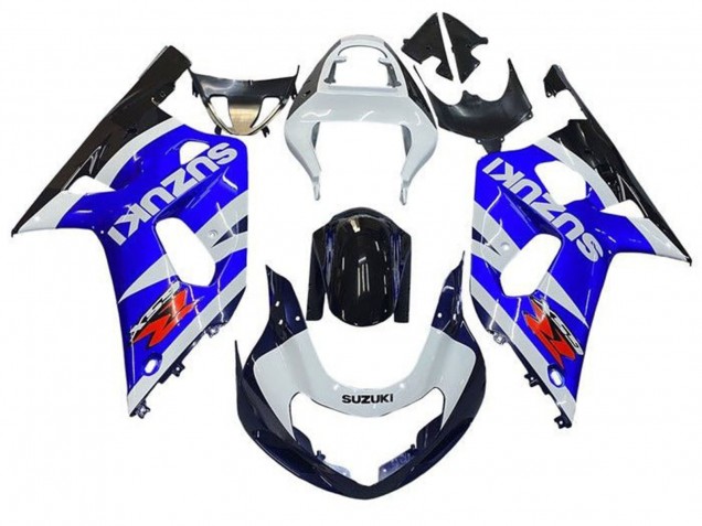 White Blue Glossy Black Red 2001-2003 Suzuki GSXR 600 / GSXR 750 Motorcycle Fairings