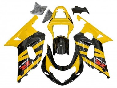 Yellow Black Stripe Red 2001-2003 Suzuki GSXR 600 / GSXR 750 Motorcycle Fairings