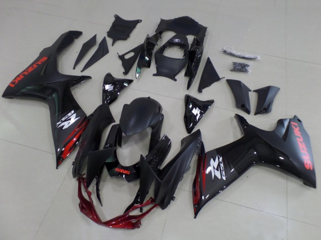 Matte Black Glossy Black Red White 2011-2024 Suzuki GSXR 600 / GSXR 750 Motorcycle Fairings