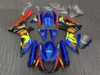 Blue Red Yellow Black 2011-2024 Suzuki GSXR 600 / GSXR 750 Motorcycle Fairings