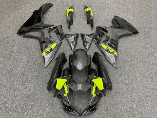Grey Black Neon Yellow 2011-2024 Suzuki GSXR 600 / GSXR 750 Motorcycle Fairings