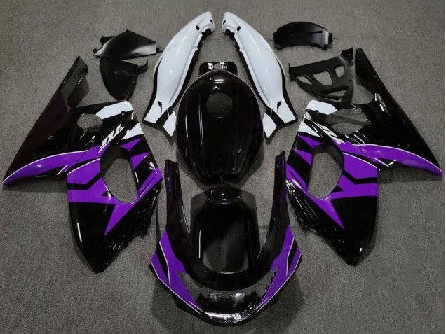 Glossy Black Purple White 1996-2007 Yamaha YZF600R Thundercat Motorcycle Fairings