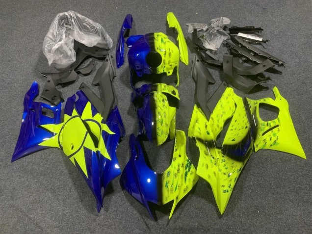 Yellow Blue 2022-2024 Yamaha YZF R3/R25 Motorcycle Fairings