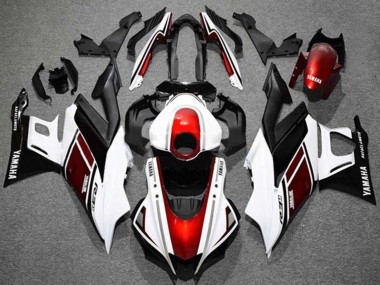 White Red Black 2022-2024 Yamaha YZF R3/R25 Motorcycle Fairings