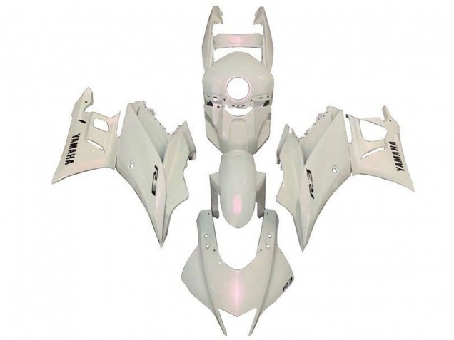 Pearl White 2022-2024 Yamaha YZF R3/R25 Motorcycle Fairings