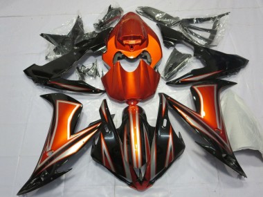 Orange Glossy Black 2004-2006 Yamaha YZF 1000 R1 Motorcycle Fairings
